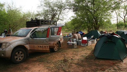 Kamp opgeslagen in Mali